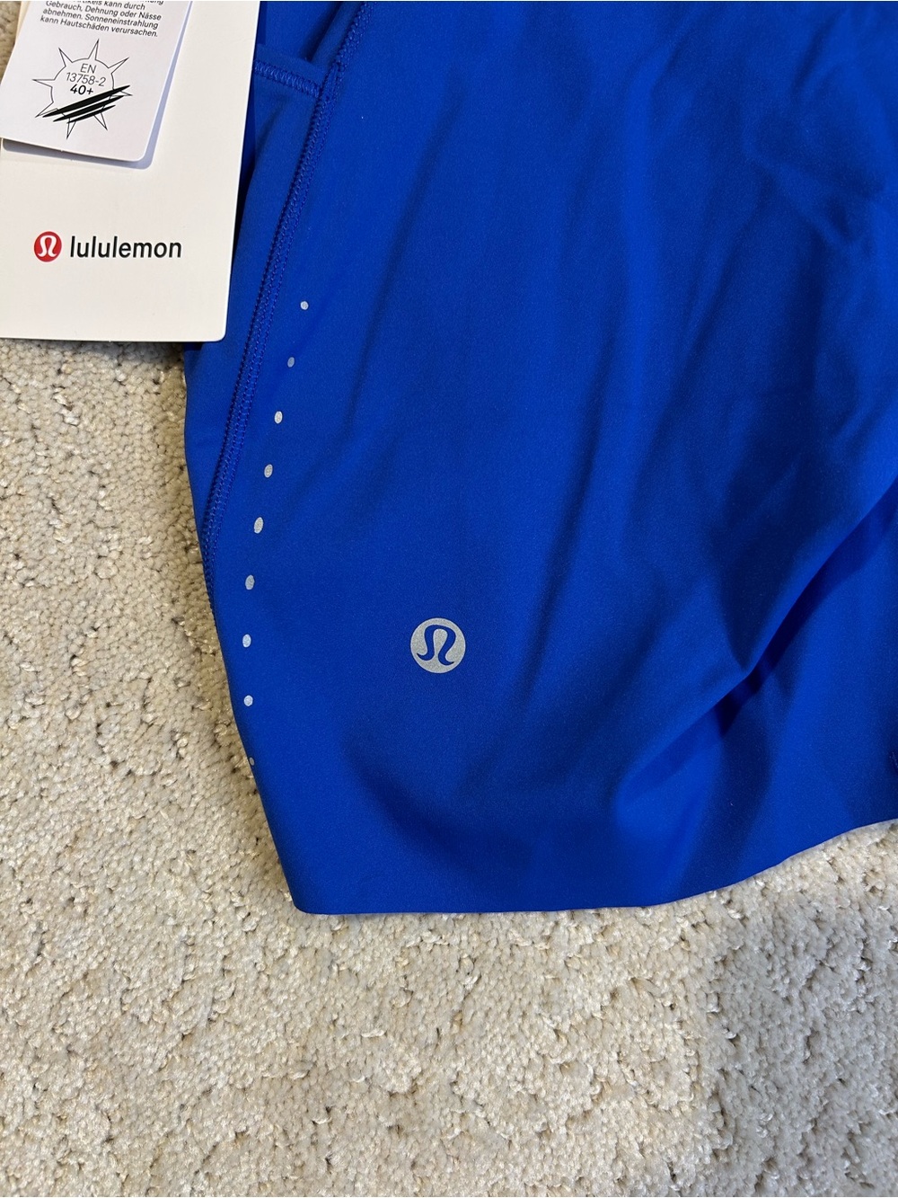 NWT Lululemon Fast and Free HR Short 6” *Pockets in Beach Ball Blue Size 6 - Picture 5 of 8